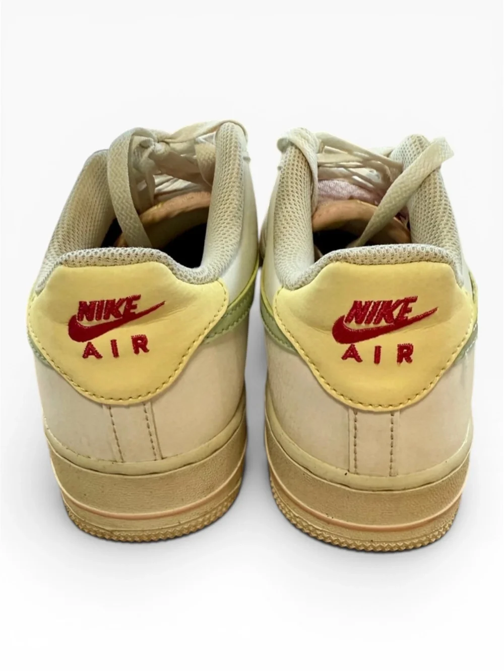 Nike Air Force 1 AF1 Next Nature Easter Sanddrift Pink Olive Yellow 6.5Y W8